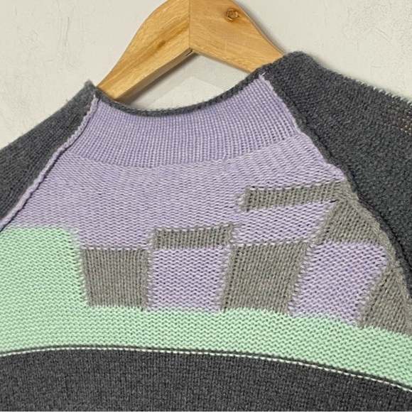 ZAKET & PLOVER Color Block Check Sweater - Picture 6 of 9